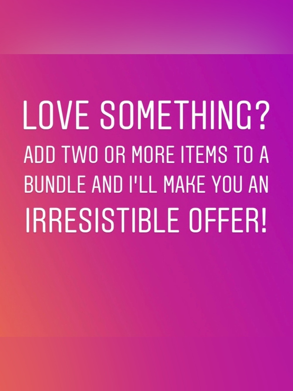 NOT FOR SALE- Add TWO or more items to a bundle!